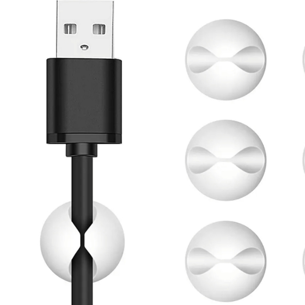 3pcs White Insignia Cord Keeper